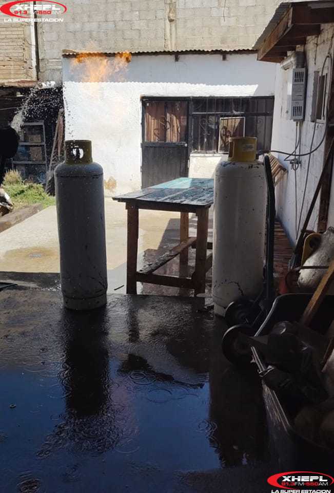 Fuga De Gas Causa Flamazo En Tanque De Gas De Kilos